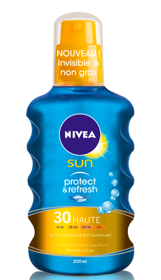 NIVEA, spray solaire rafraîchissant